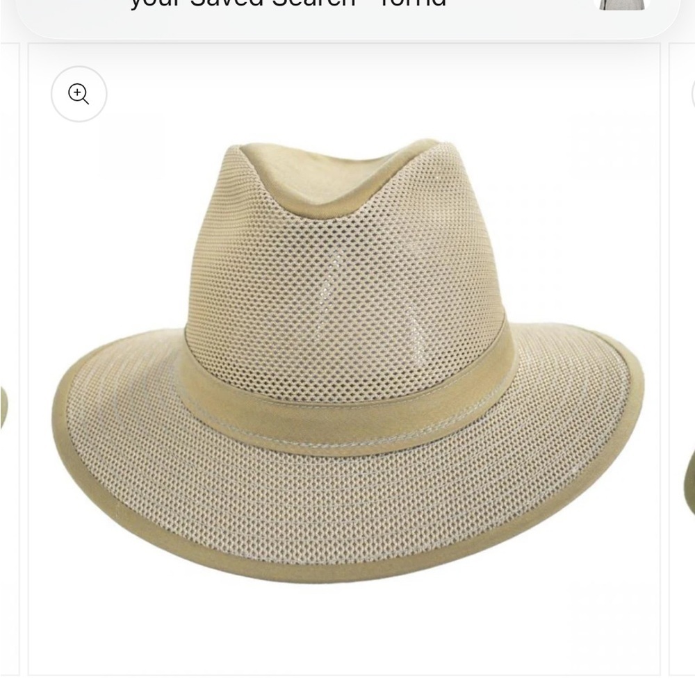 Henschel Men's Khaki Safari Mesh Packable Outdoor Summer Hat Sz Med